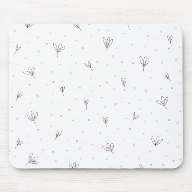 Tapis De Souris Fleurs Lilac (Devant)