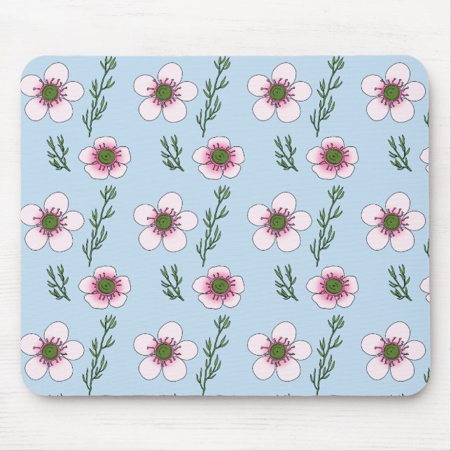 Tapis De Souris Fleurs Manuka (Devant)