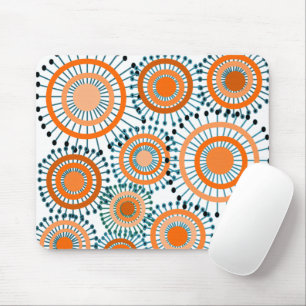 Tapis De Souris Fleurs orange
