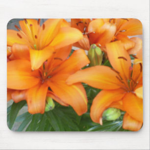 Tapis De Souris Fleurs oranges de lis