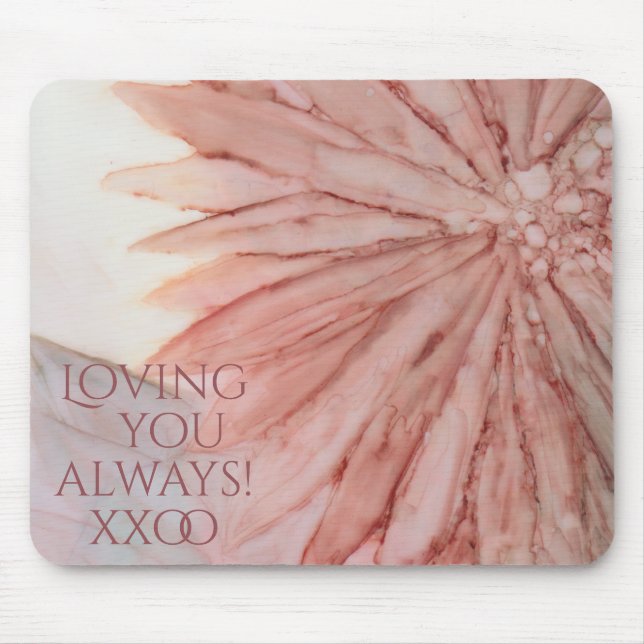 Tapis De Souris Fleurs pincées pour elle (Devant)