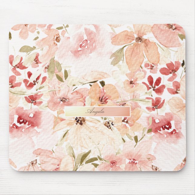 Tapis De Souris Fleurs printanières florissantes (Devant)