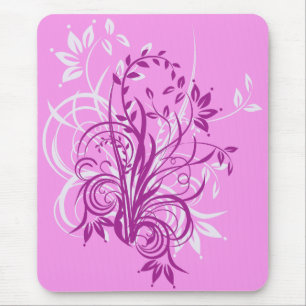 Tapis De Souris Fleurs roses