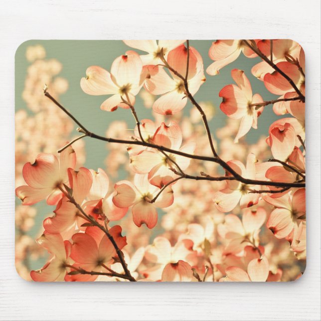 Tapis De Souris Fleurs roses de cornouiller (Devant)