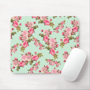 Tapis De Souris Fleurs roses, Roses roses, Fleurs Aquarelles