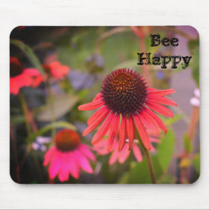 Tapis De Souris Fleurs rouges au RHS Wisley Bee Happy