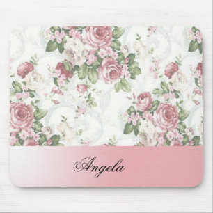 Tapis De Souris Fleurs Vintage Shabby Chic - Personnalisées