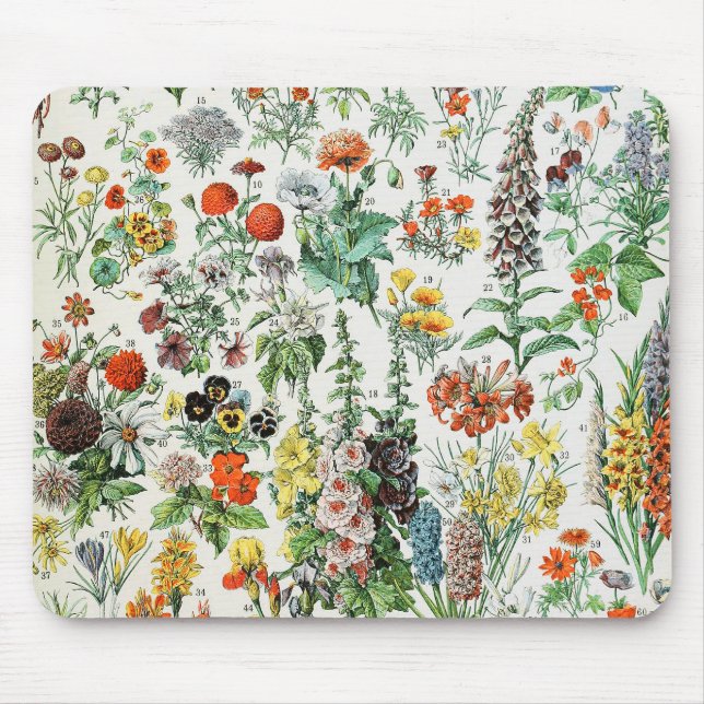 Tapis De Souris Fleurs vintages (Devant)