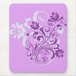 Tapis De Souris Fleurs violettes