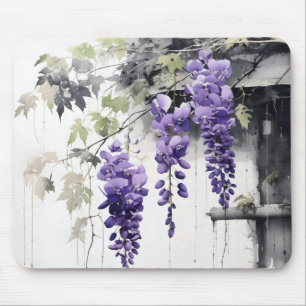Tapis De Souris Fleurs violettes délicates de la nature