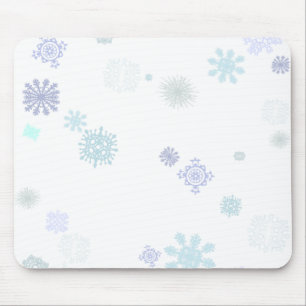 Tapis De Souris Flocons de neige pâles