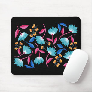 Tapis De Souris Floral Abstrait peint brillamment