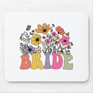 Tapis De Souris Floral Bride Fleurs sauvages Super Bachelo