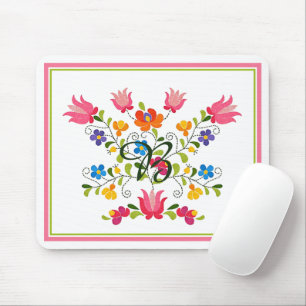 Tapis De Souris Floral embroidery  mouse pad