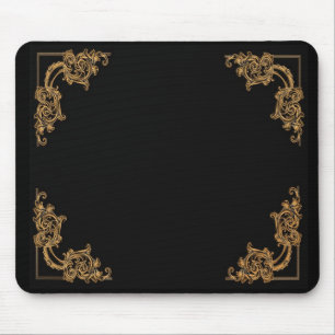 Tapis de souris floral fleuri de motif de damassé