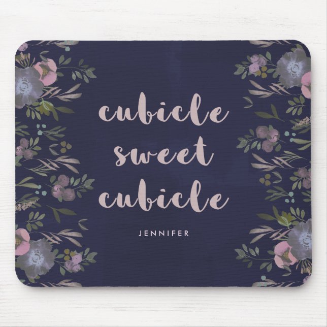 Tapis De Souris Floral fumeux doux du compartiment | de (Devant)