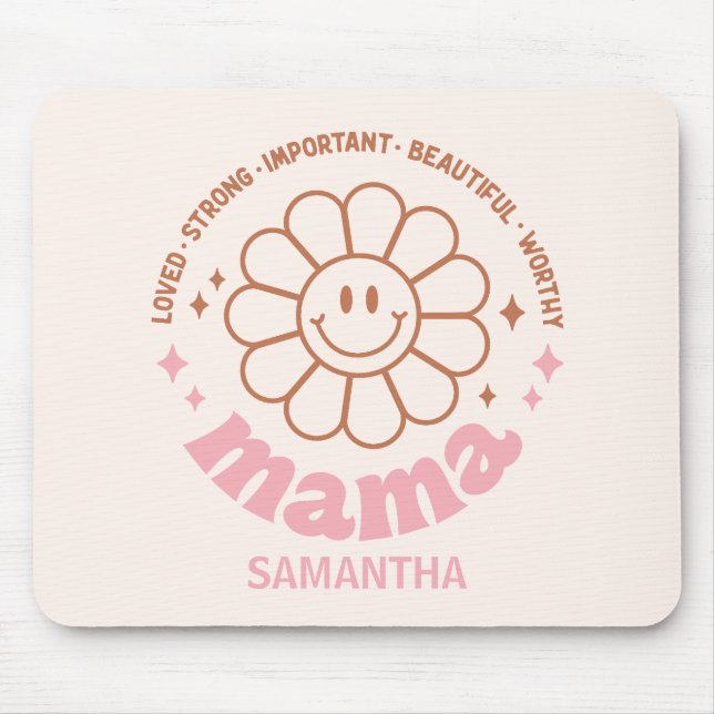 Tapis De Souris Floral Mama (Devant)