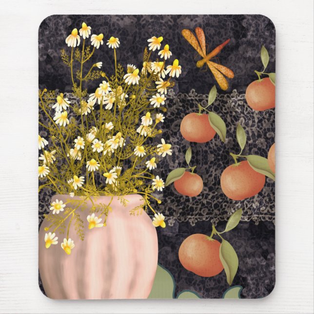 Tapis De Souris Floral Moody décoratif (Devant)