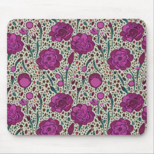 Tapis De Souris Floral pourpre