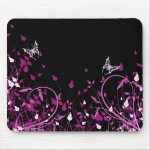 Tapis De Souris Floral rose