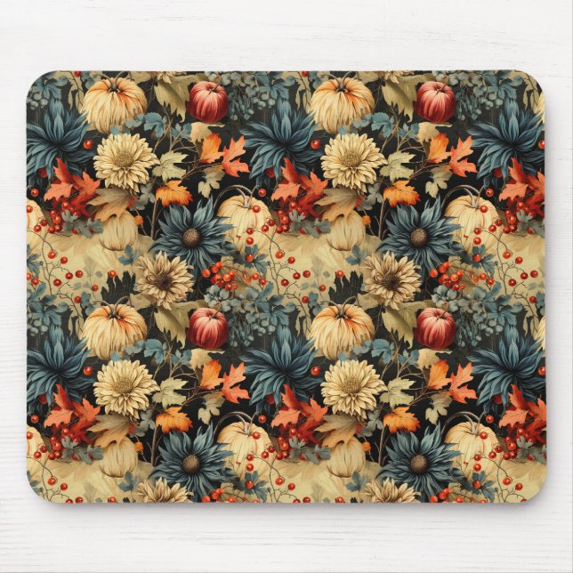 Tapis De Souris Floral Thanksgiving Motif Vintage (12) (Devant)