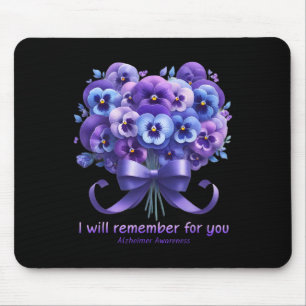 Tapis De Souris Floral Violet Je Me Souviendrai De Vous Heimerheim