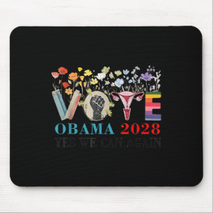 Tapis De Souris Floral Vote Obama 2028 Réparons ce Président 202