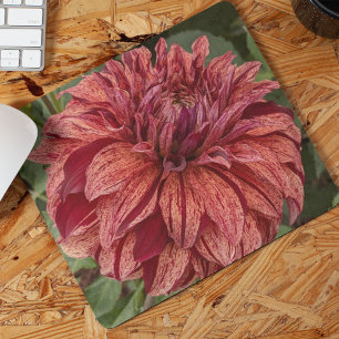 Tapis De Souris Flore de Dahlia Variée Rouge