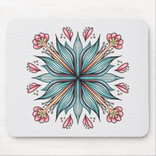 Tapis De Souris Flore printanière : géométrique