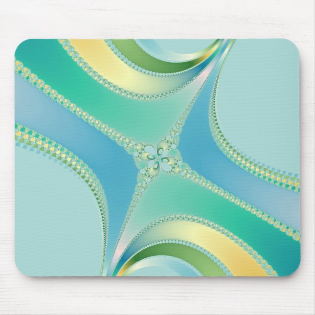 Tapis De Souris Flourish - art de fractale (Devant)