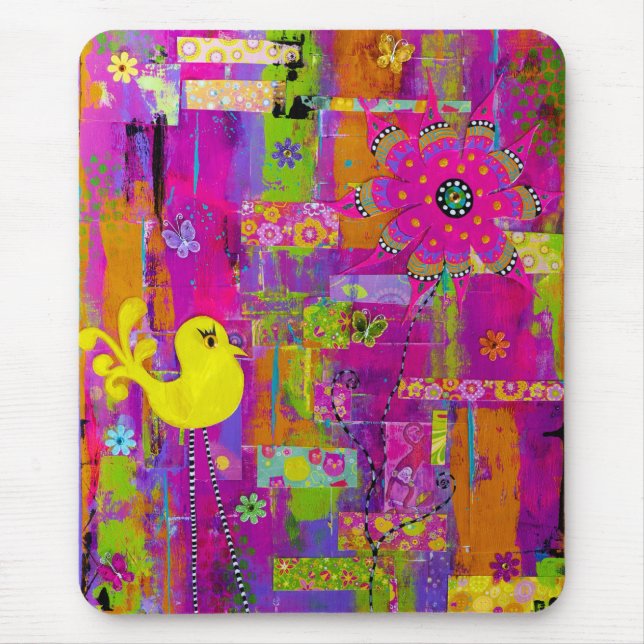 Tapis De Souris Flower power (Devant)
