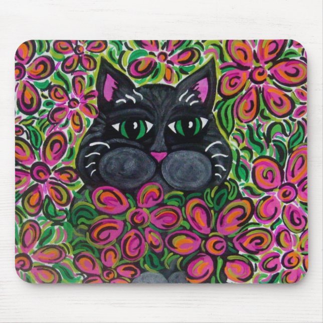 Tapis De Souris Flower power Mousepad (Devant)