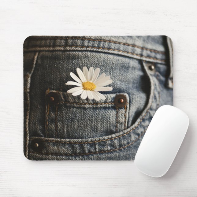 Tapis De Souris Flowers (homonymie) | Daisy in Jeans Pocket (Avec souris)