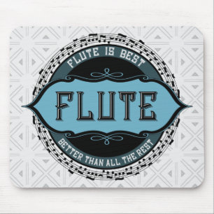 Tapis De Souris Flute Best Music Note Circle