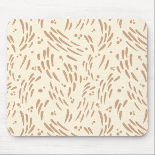 Tapis De Souris Flux dans Tan et Crème