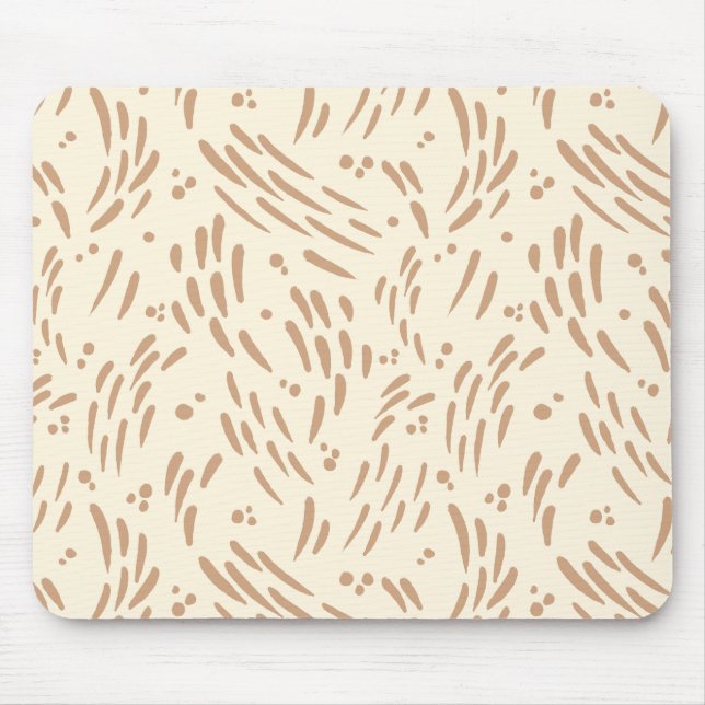 Tapis De Souris Flux dans Tan et Crème (Devant)