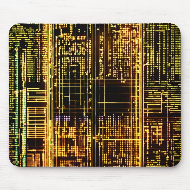 Tapis De Souris Flux de code matriciel (Devant)