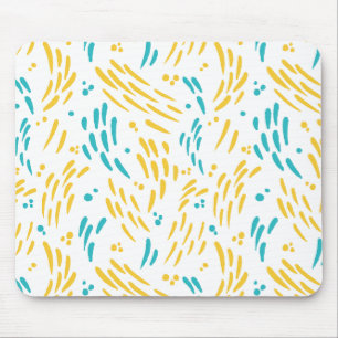 Tapis De Souris Flux en turquoise et jaune