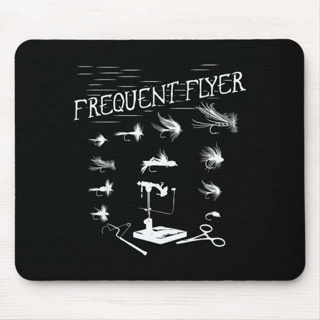 Tapis De Souris Fly Fishing Tying Funny Fisherman Christmas Father (Devant)