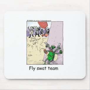 Tapis De Souris Fly Swat Team Funny Police Cadeaux & Objets de col