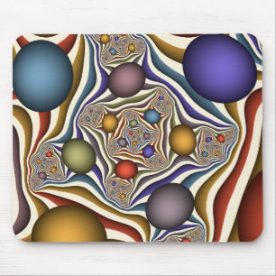 Tapis De Souris Flying Up, Colorful, Modern, Art Fractal Abstrait