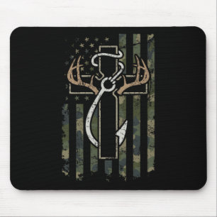 Tapis De Souris Foi de la chasse - Christian Hunter pêcheur