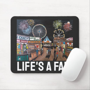 Tapis De Souris Foire de nuit peinture par Alfred Fox