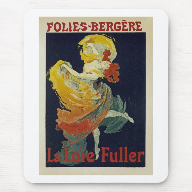 Tapis De Souris Folies Berger ~ La Loie Fuller (Devant)