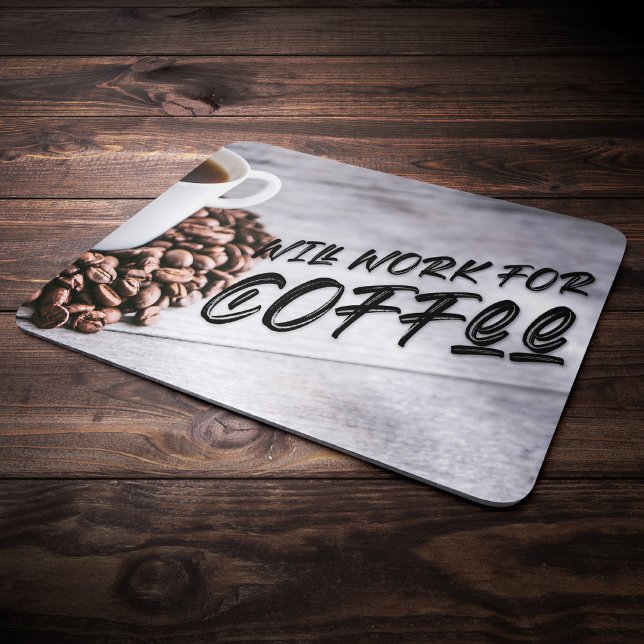 Tapis De Souris Fonctionnera pour Café, Noir (Créateur téléchargé)