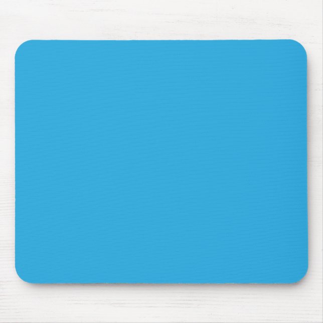 Tapis De Souris fond bleu avec chat noir et blanc sur (Devant)