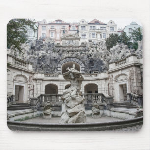 Tapis De Souris Fontaine avec statue de Neptune à Prague