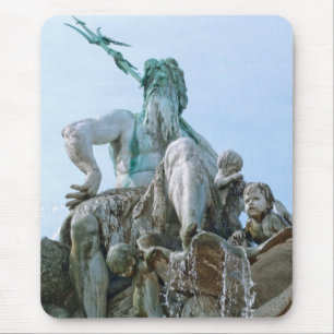 Tapis De Souris Fontaine de Neptune à Berlin