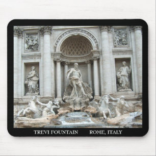 Tapis De Souris Fontaine de Trevi à Rome, Italie