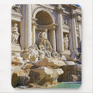 Tapis De Souris Fontaine de Trevi Rome Photographie